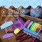 130PCS Rainbow Knit Blocking Combs & Pins Set – Knitting & Crochet Blocking Tools with 8-Pin & 4-Pin Combs, T-Pins & Measuring Tape for Blocking Mats, Sewing & Craft Projects